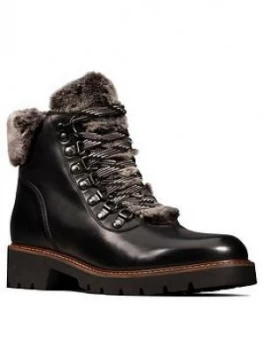 Image of Clarks Velma Hiker Ankle Boot - Black