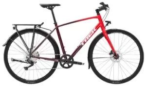 Image of 2023 Trek FX 3 Disc Equipped Hybrid Bike in Viper Red to Cobra Blood Fade
