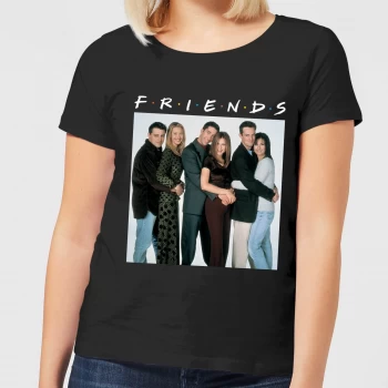 Image of Friends Group Shot Womens T-Shirt - Black - XXL