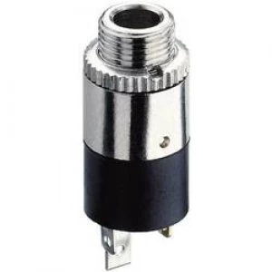 Image of 2.5mm audio jack Socket vertical vertical Number of pins 3 Stereo Silver Hicon HI J25SEF
