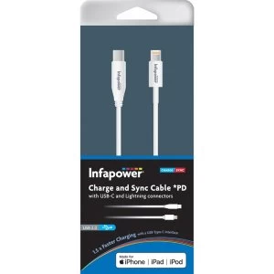 Image of Infapower P056 USB Type C (USB-C) to Lightning Cable (PD High Speed)