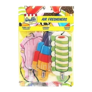 Image of Airpure Walls 3D Paper Ice Cream Car Air Freshener (Case Of 18)