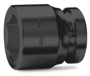 Image of Beta Tools 729 1" Square Drive Standard Impact Socket 46mm 007290046