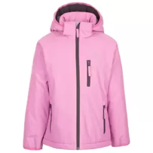 Image of Trespass Childrens Girls Shasta Waterproof Jacket (11/12 Years) (Deep Pink)