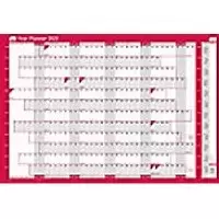 Image of SASCO Year Planner Unmounted 2023 Landscape Red English 91.5 x 61 cm