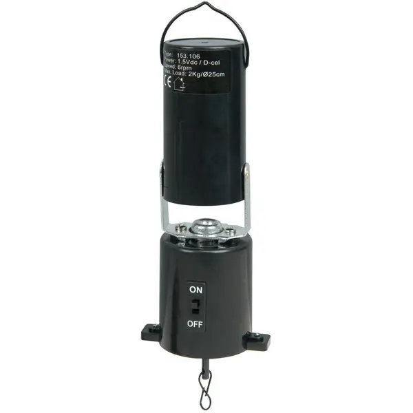 Image of QTX Battery Powered Mirrorball Mirror Ball Motor Disco ball spin with On/off switch upto 2Kg A-CAB41600