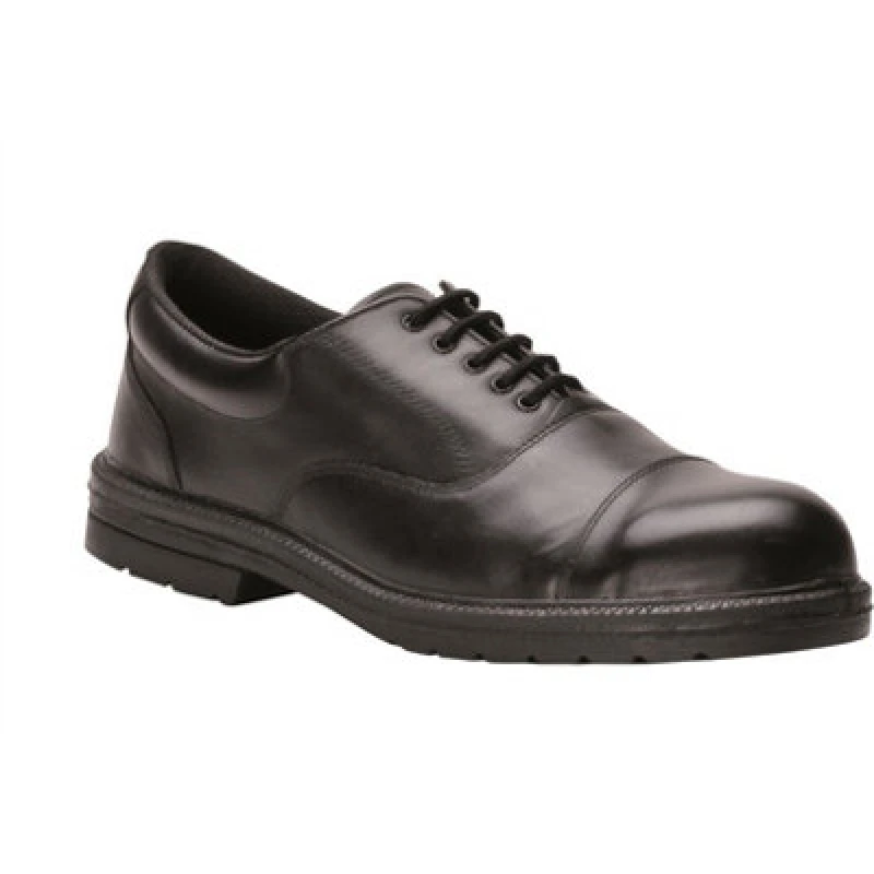 Image of Portwest Executive Steel Toe Cap Oxford Safety Shoes FW47BKR41 Colour: Black