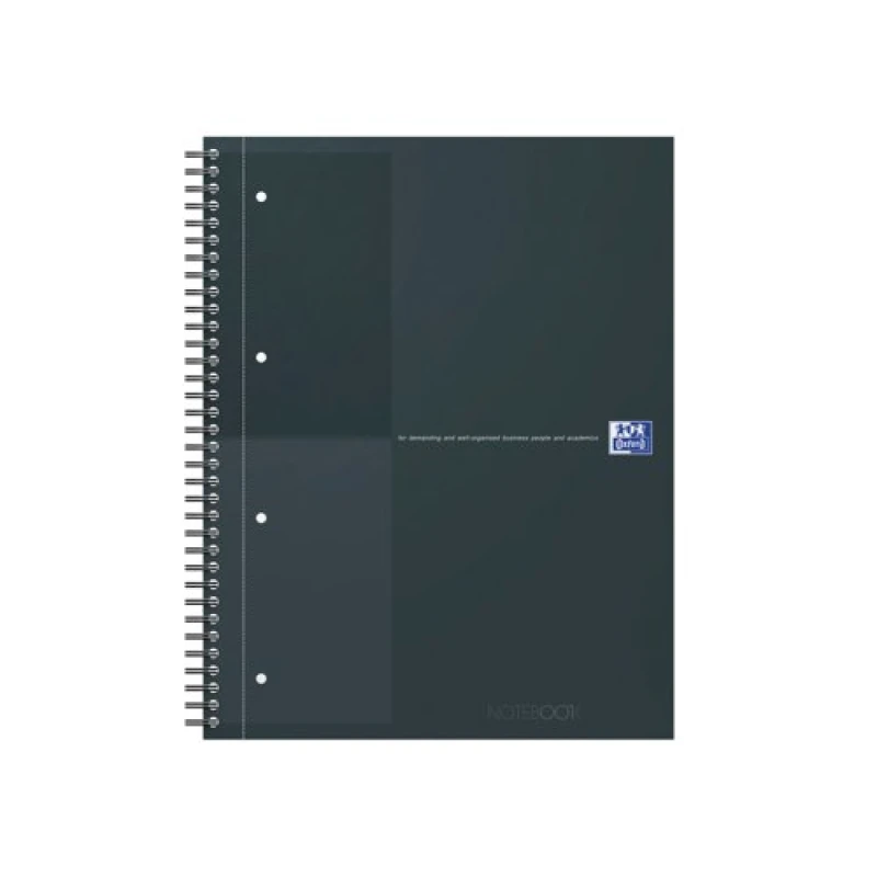 Image of Oxford Hardback Wirebound Notebook 160 Pages Special Edition A4+ Black 400194457-S