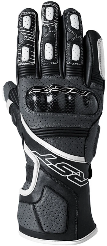 Image of RST Fulcrum Gloves Grey White Black Size 9