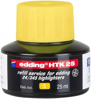 Image of edding HTK 25 Refill for Highlighter Yellow 25ml