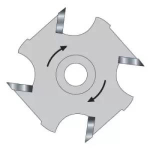Image of Trend Threaded Slotter Blade for 33 Series M12 Arbors 50mm 6mm M12 Thread