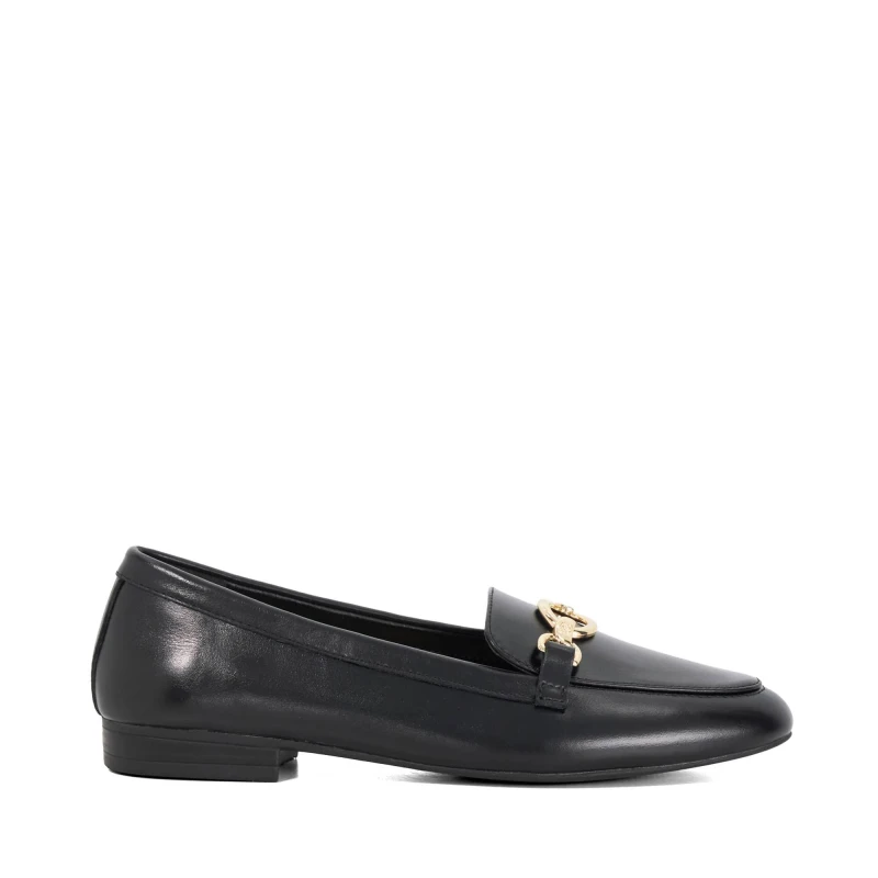 Image of Dune London Womens Gladia Loafers Black Patent female 3 (36)