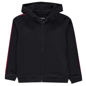 Image of Emporio Armani Tape Zip Hoodie - Navy 0922