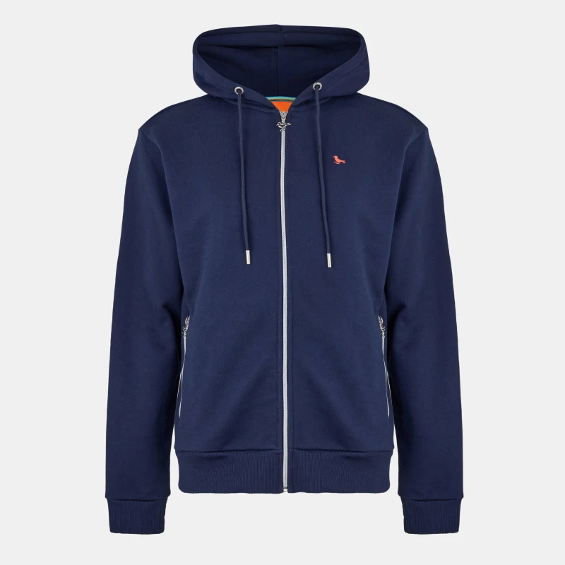 Image of Modern Amusement Mens Route 66 Zip Hoodie Navy male Small