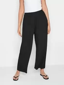 Image of Long Tall Sally Black Extra Wide Culotte, Black, Size 10, Women