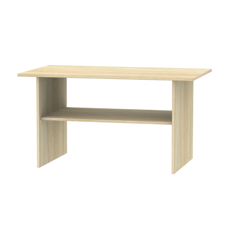 Image of Trent Coffee Table In White & Bardolino Oak (Ready Assembled)