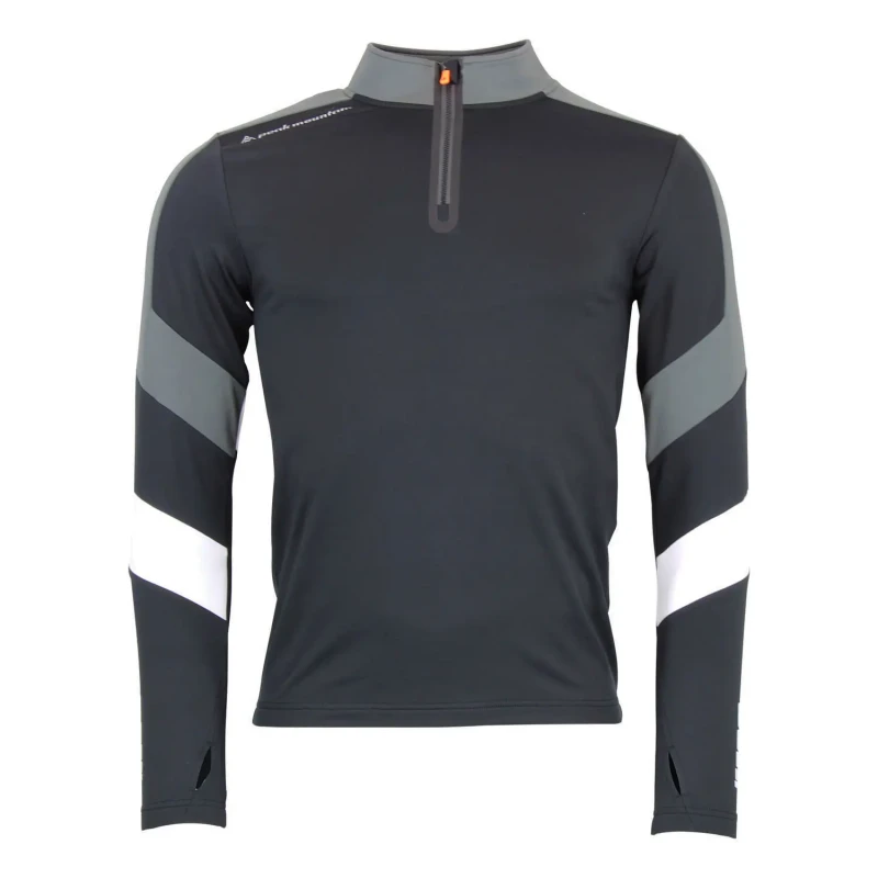 Image of Long-sleeved zip-up undershirt Peak Mountain Caspiro Noir Male M