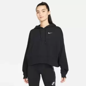 Image of Nike Nsw Jersey Oversized Hoody Womens, Black/White, Female, Hoodies, DM6417-010