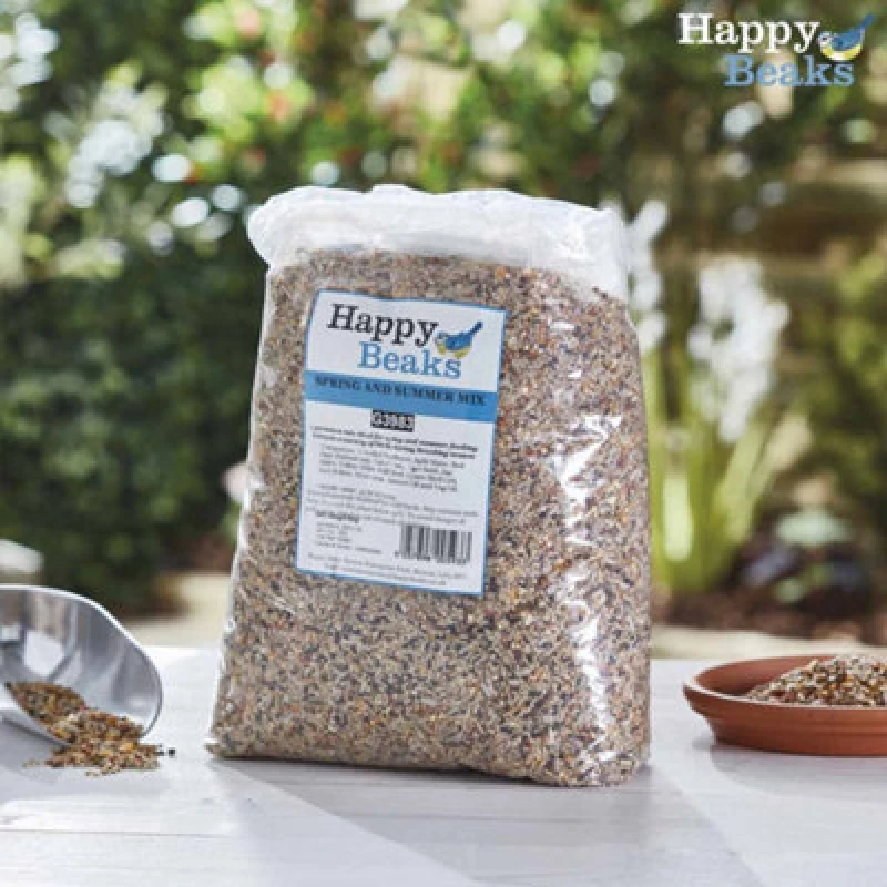 Image of Garden Gear Happy Beaks Premium Wild Bird Food Spring & Summer Seed Mix High Energy Feed (5Kg)