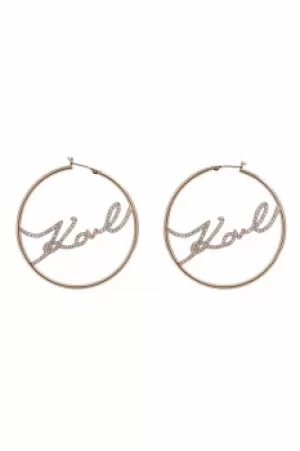Image of Karl Lagerfeld Karl Hoop Earrings 5420518