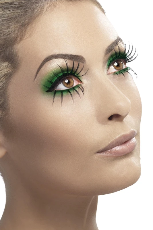 Image of Smiffys Dolly Eyelashes Top And Bottom Set - Black unisex