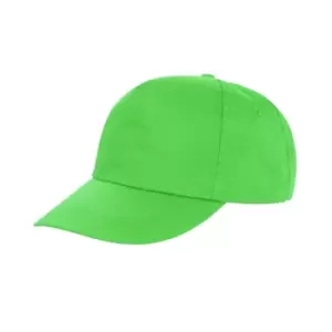 Image of Result Unisex Core Houston 5 Panel Printers Baseball Cap (Pack of 2) (One Size) (Lime)