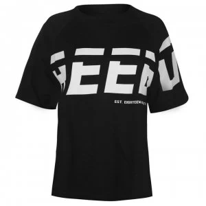 Image of Reebok MYT Graphic T Shirt Ladies - Black