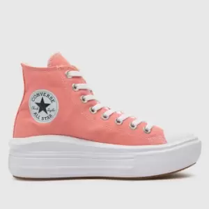 Image of Converse All Star Move Trainers In Pale Pink