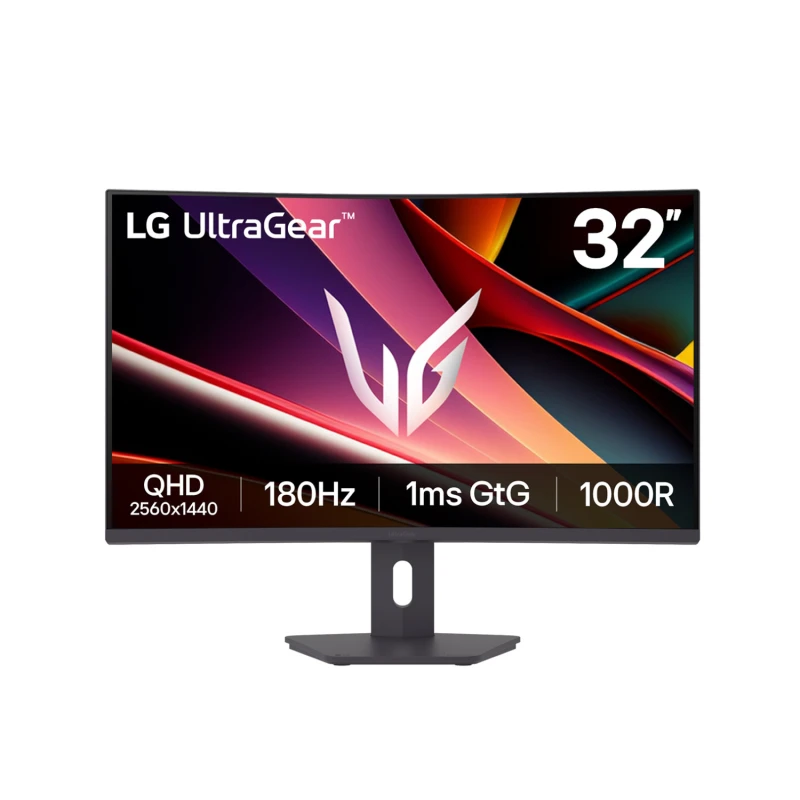 Image of Refurbished - LG UltraGear 32G600A-B 31.5" Quad HD 180Hz 1ms AMD FreeSync HDR10 Curved Gaming Monitor 32G600A-B.AEKQ-AG
