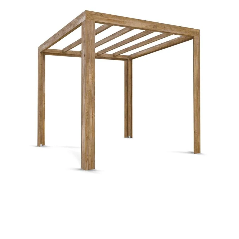 Image of Dunster House Wooden Pergola Kit 2.5M X 2.5M Garden Plant Frame Patio Pressure Treated Terracube
