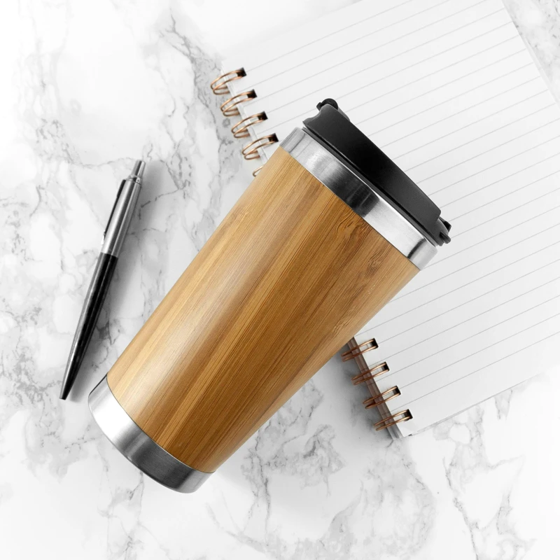 Image of Treat Republic Bamboo Travel Mug Brown