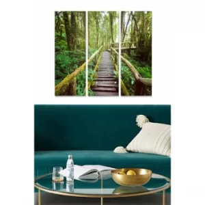 Image of MDF217816906 Multicolor Decorative MDF Painting (3 Pieces)