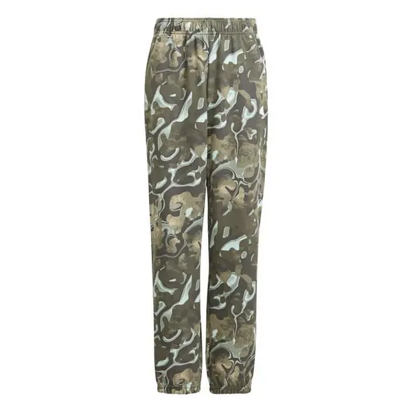 Image of adidas Future Icons Allover Print Joggers Juniors - Green 7 - 8 Years