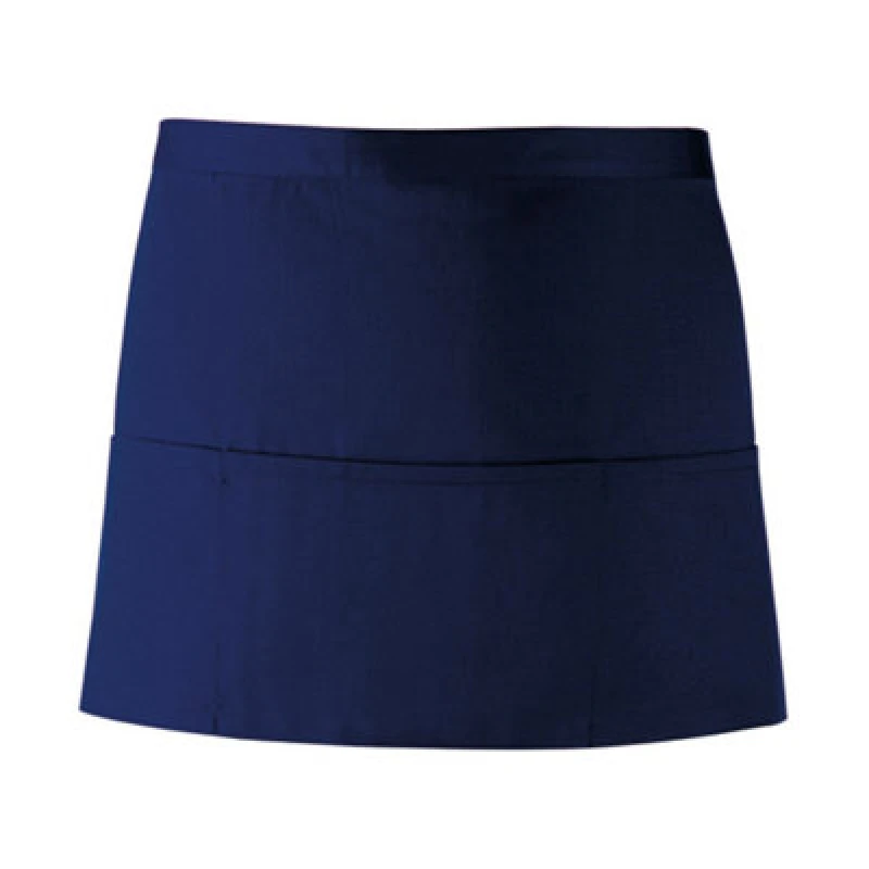 Image of Premier Premier Colours 3 Pocket Short Apron in Navy Navy One Size Unisex 5063470681006