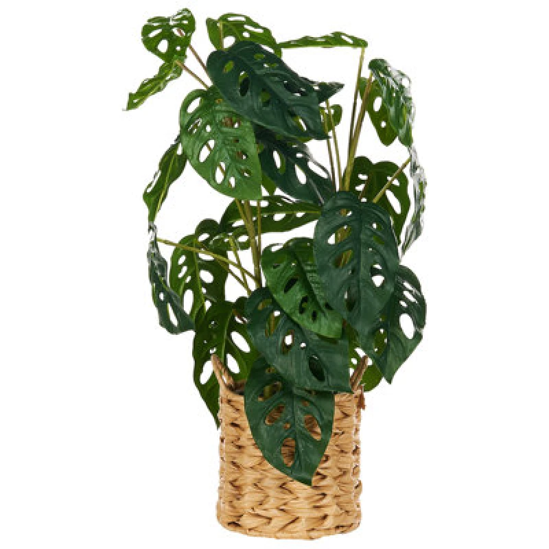 Image of Beliani Artificial Plant Monstera Adansonii 53cm Green