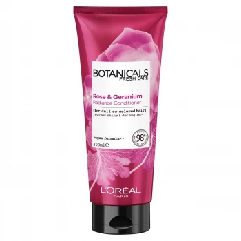 Image of LOreal Botanicals Rose Geranium Conditioner 200ml Radiance Rose