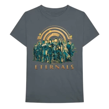Image of Marvel Comics - Eternals Heroes Unisex Medium T-Shirt - Grey