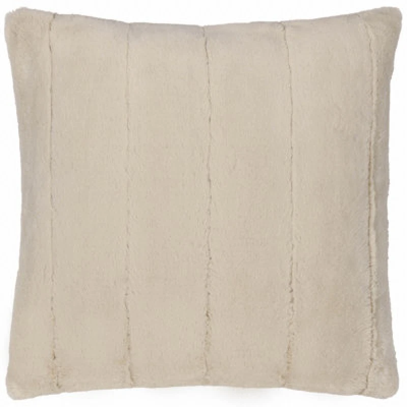 Image of Paoletti Paoletti Empress Faux Fur Cushion in Light Beige Size: 55cm x 55cm Light Beige 55cm x 55cm Unisex 5025532831613