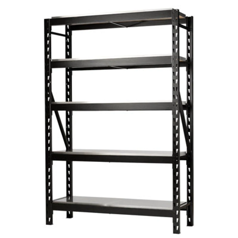 Image of Bunker 22 Piece Modular 5 Tier Stainless Steel Shelf Racking Unit 27999 Colour: Black