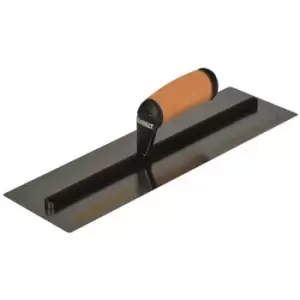 Image of DDW2993 0.4mm FLEX Stainless Steel Flat Trowel Leather Handle 16" - DEWALT Drywall
