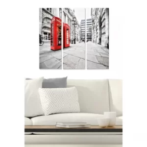 Image of MDF24923683 Multicolor Decorative MDF Painting (3 Pieces)