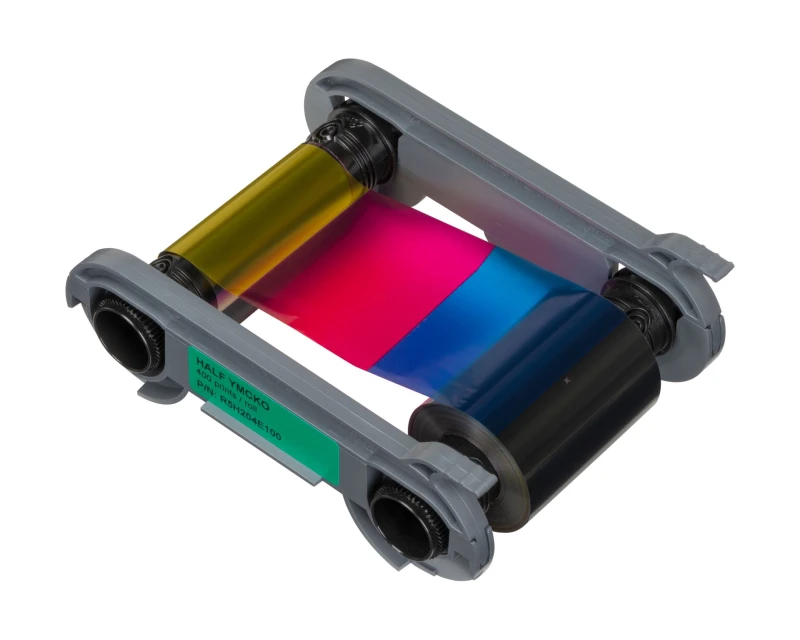 Image of Evolis R5H204E100 YMCKO Half Panel Colour Ribbon (400 Prints)