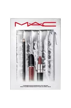 Image of Powdered Snow Powder Kiss Lip Kit - Brown