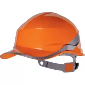 Image of Venitex Hi-Vis Baseball PPE Safety Helmet (Pack of 2) (One Size) (Orange) - Orange