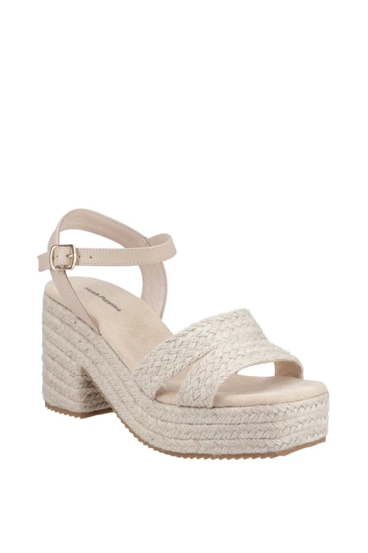 Image of Hush Puppies Jamelia Espadrille Heel Sandal Nude