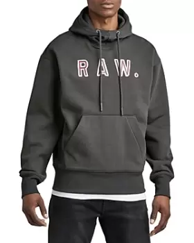 Image of G-star Raw Logo Graphic Organic Cotton Hoodie