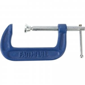 Image of Faithfull Medium Duty G Clamp 50mm