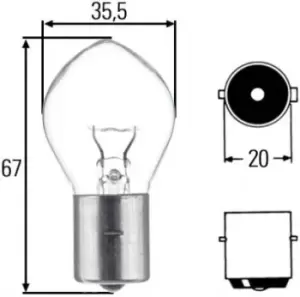 Image of Bulb 24V 35W Ba20S 8GA002083-251 by Hella 82136