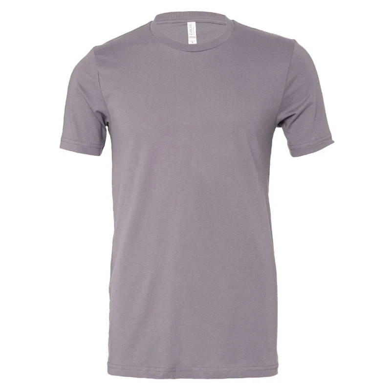 Image of Bella + Canvas Mens Jersey Crew Neck T-Shirt in Grey Size: XS Grey Male XS