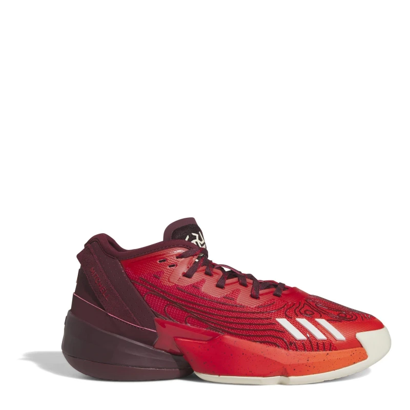 Image of adidas DON Issue 4 Shoes Mens - Red Red 7.5